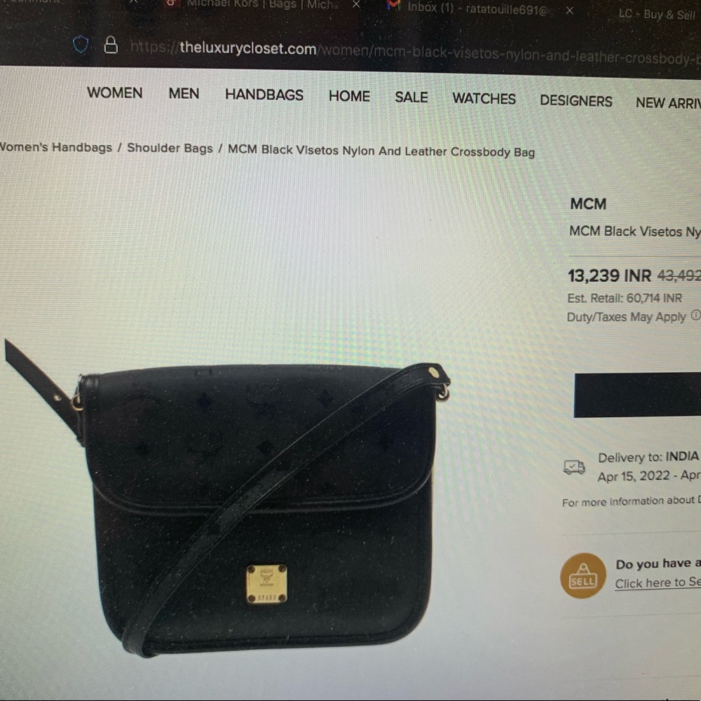 VINTAGE BLACK MCM CROSSBODY BAG: for nights out and stylish brunches! - Picture 8 of 9